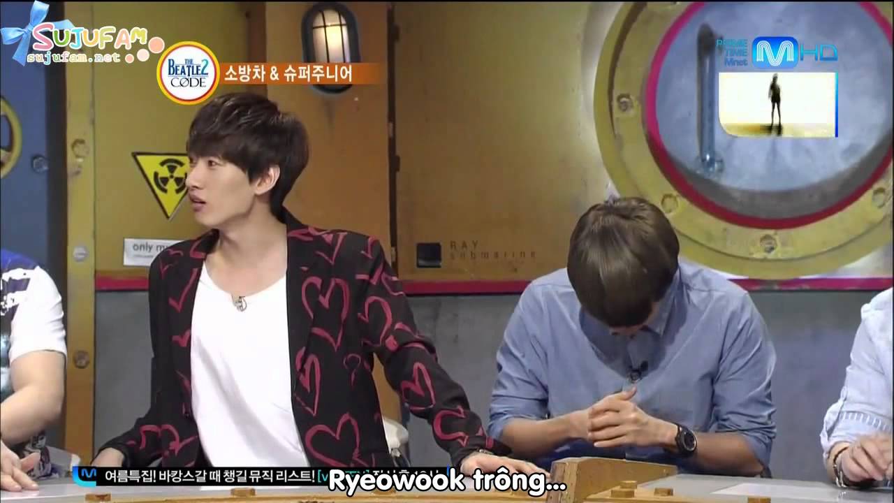[SJF Vietsub] 120723 Beatles Codes with Super Junior (1/3)