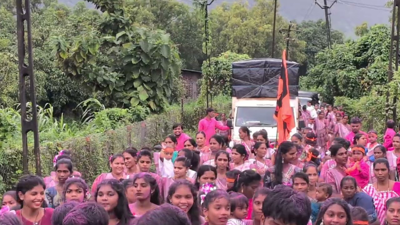 NIMESH MUSICAL PARTY RESHMA KADU SINGER /PALI DUGARPADA GANPATI VISARJAN 2025  GANPATI BAPPA MORIYA 