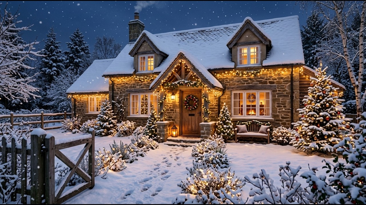 Dream Snow Cottage ❄️ Cozy Christmas Home in the Woods