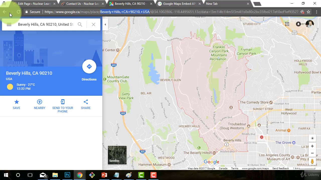 67   Configuring Pages Contact Us & Google Maps Embed API   Build eCommerce and Brand Sites
