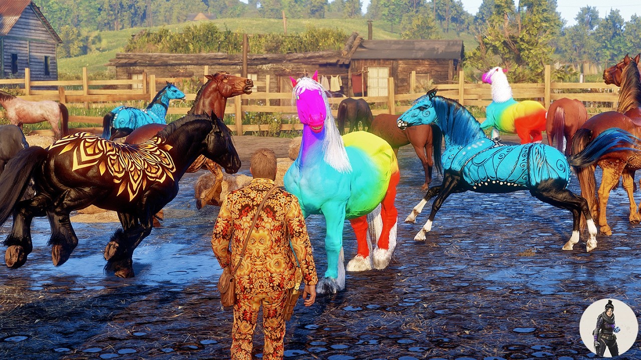 🌟 Arthur Morgan Finds & Tames 4 Unique Horses at Emerald Ranch! 🐎✨ Rare Horse Discovery!