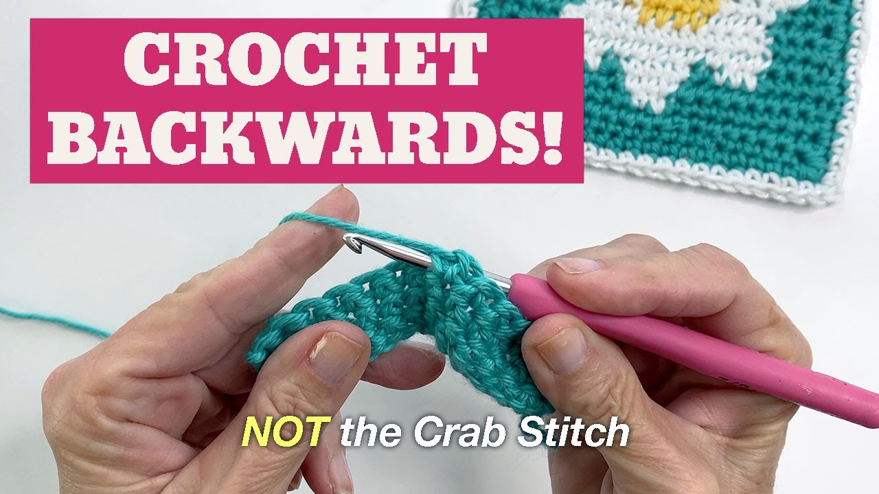 The Reverse (Mirror) Single Crochet  🤩🧶 Plus Left Handed Demo