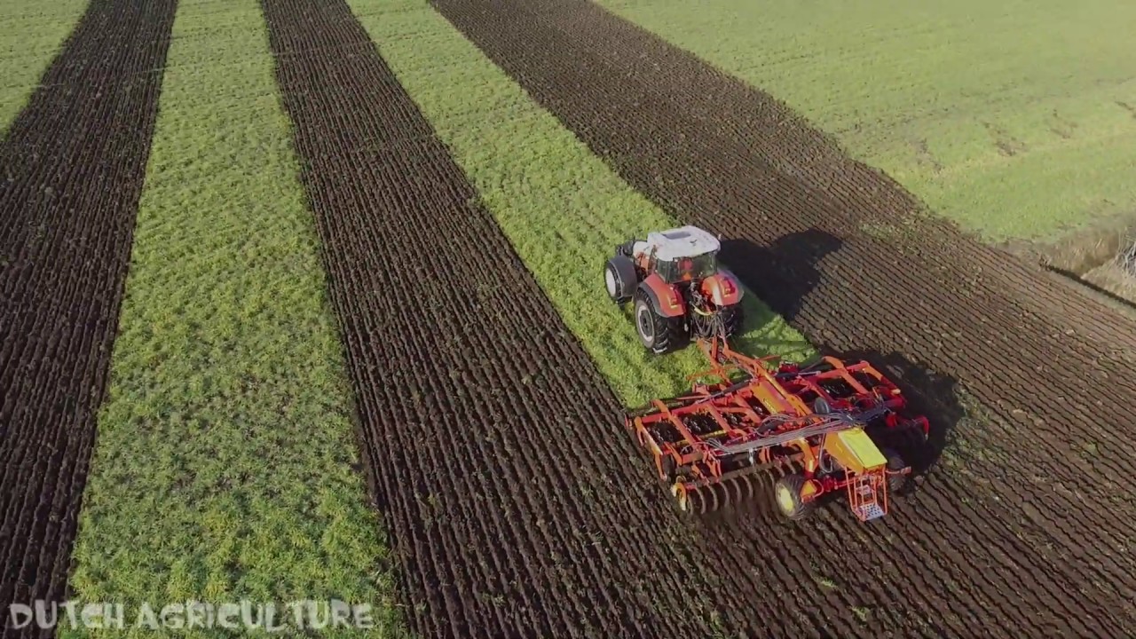 Schijveneggen | Steyr 6195 CVT | NEW Väderstad | Harrowing | Krol aardappelen