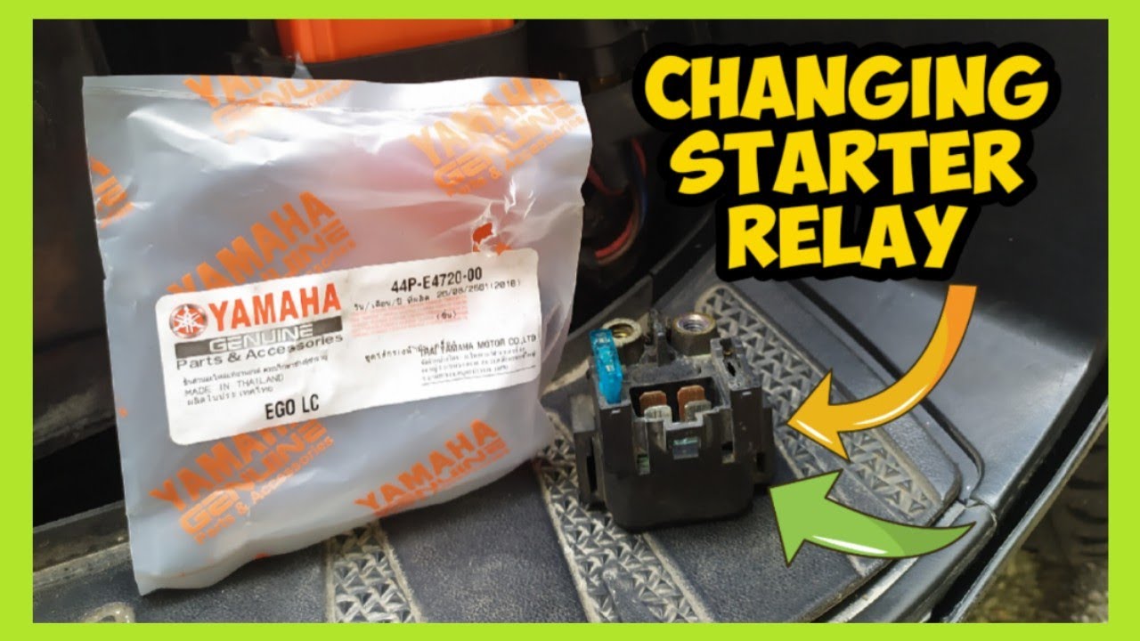 Motor Tak Boleh Start ? Tukar Relay Starter, Settle ! | Yamaha Nouvo S