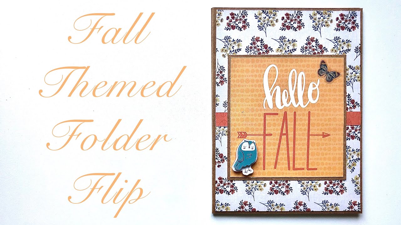 Fall Themed Folder Flip | Penpal with me