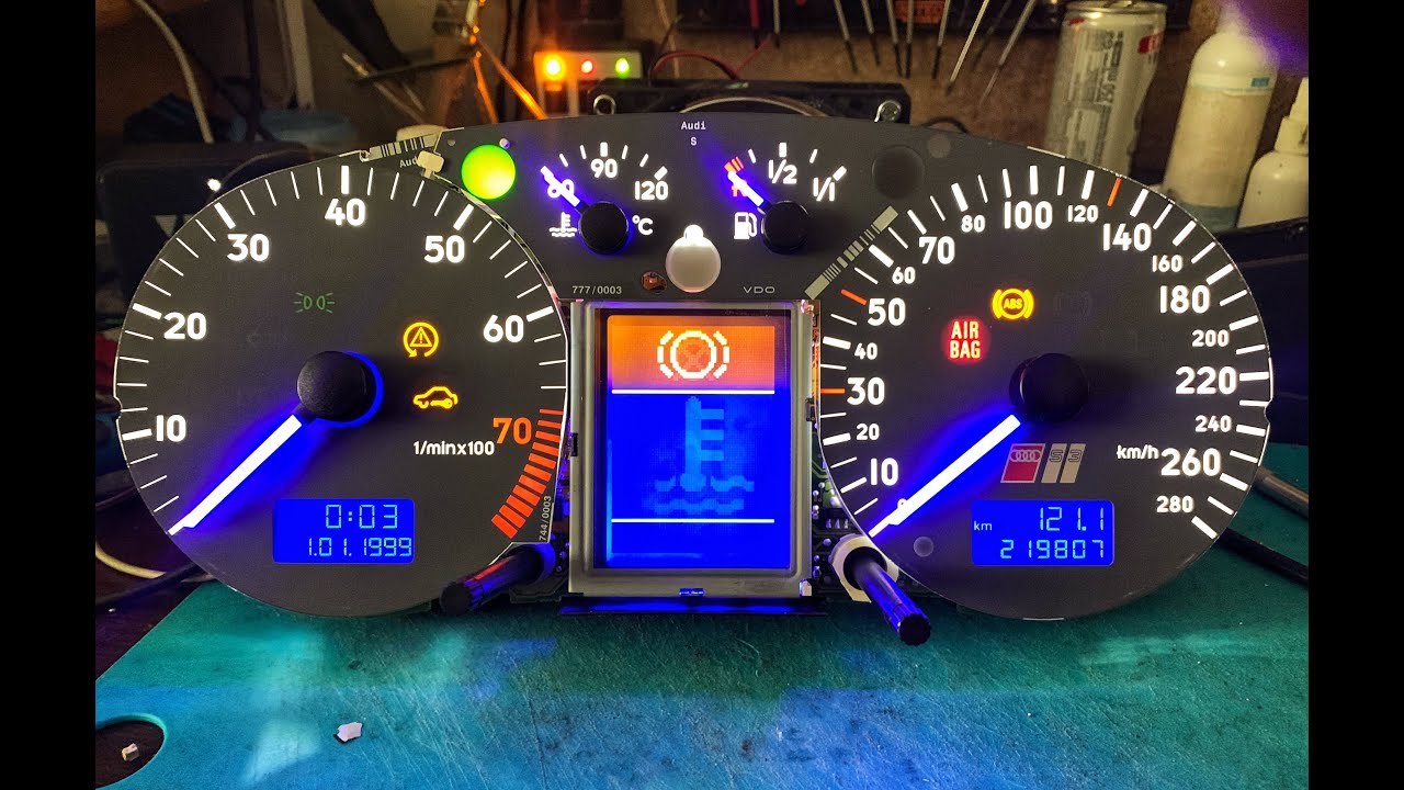 uruchomienie licznika audi a6 c5 a4 b5 a3 8l jaeger vdo na stole