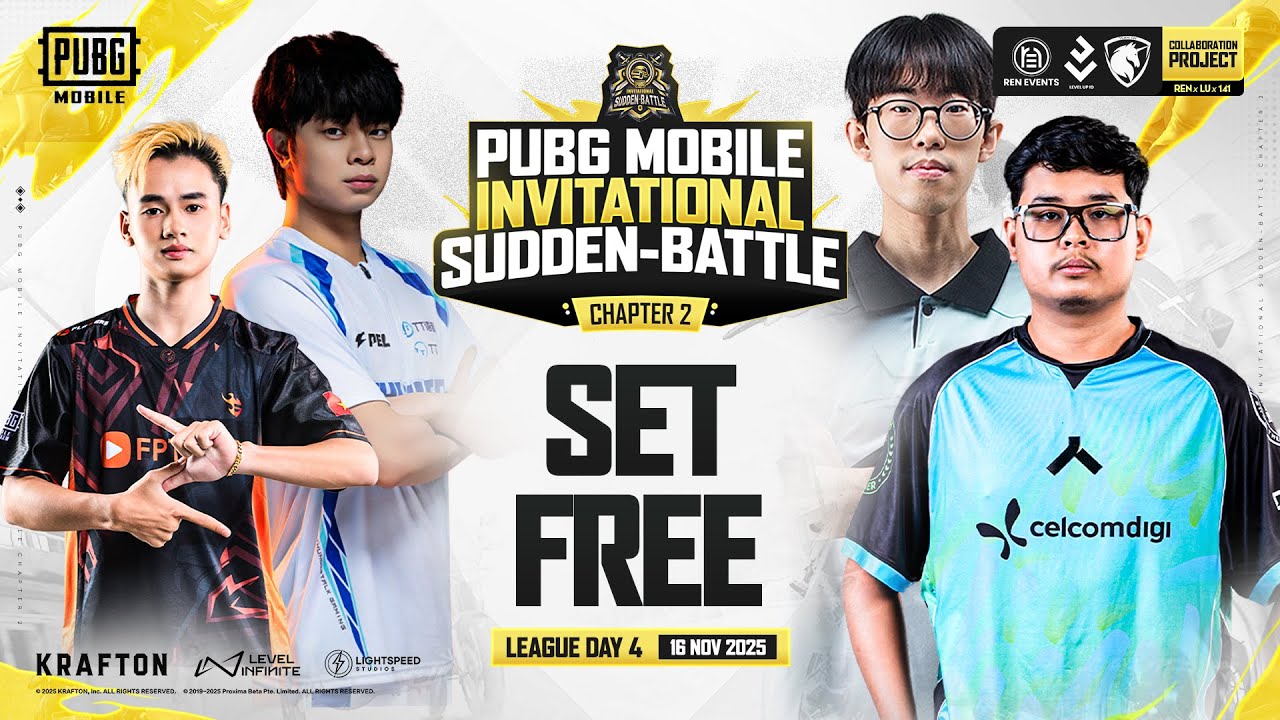 [EN] PUBG MOBILE INVITATIONAL SUDDEN BATTLE | LEAGUE DAY 4 - SET FREE. #VAMPIRE #INF #ALL