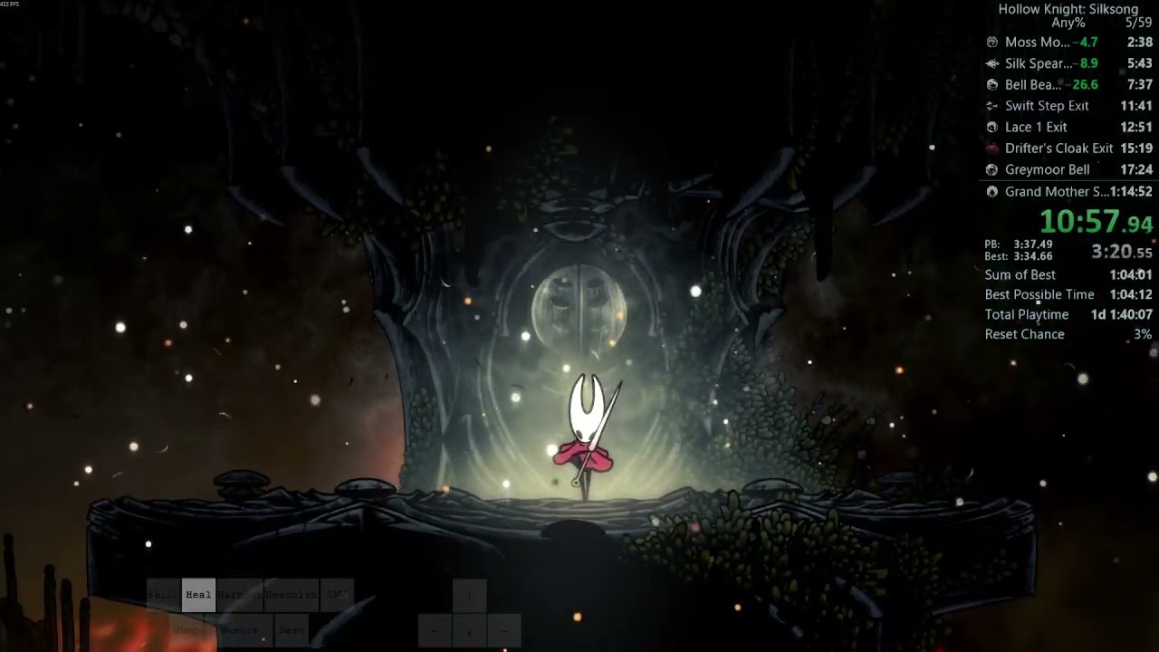 Silksong Any% NMG in 1:10:23