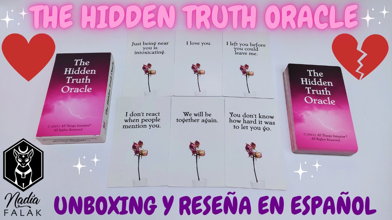 THE HIDDEN TRUTH ORACLE 🩷 Unboxing y Reseña en Español ✨ Nadia Falak