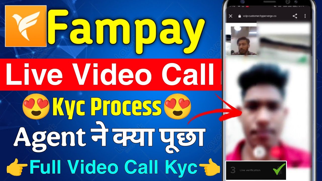 Fampay  Video Call Kyc Live Process | Fampay Video Call Kyc Kaise Kare