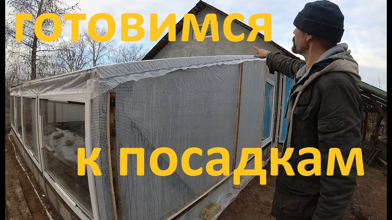 Первые горшки в теплице