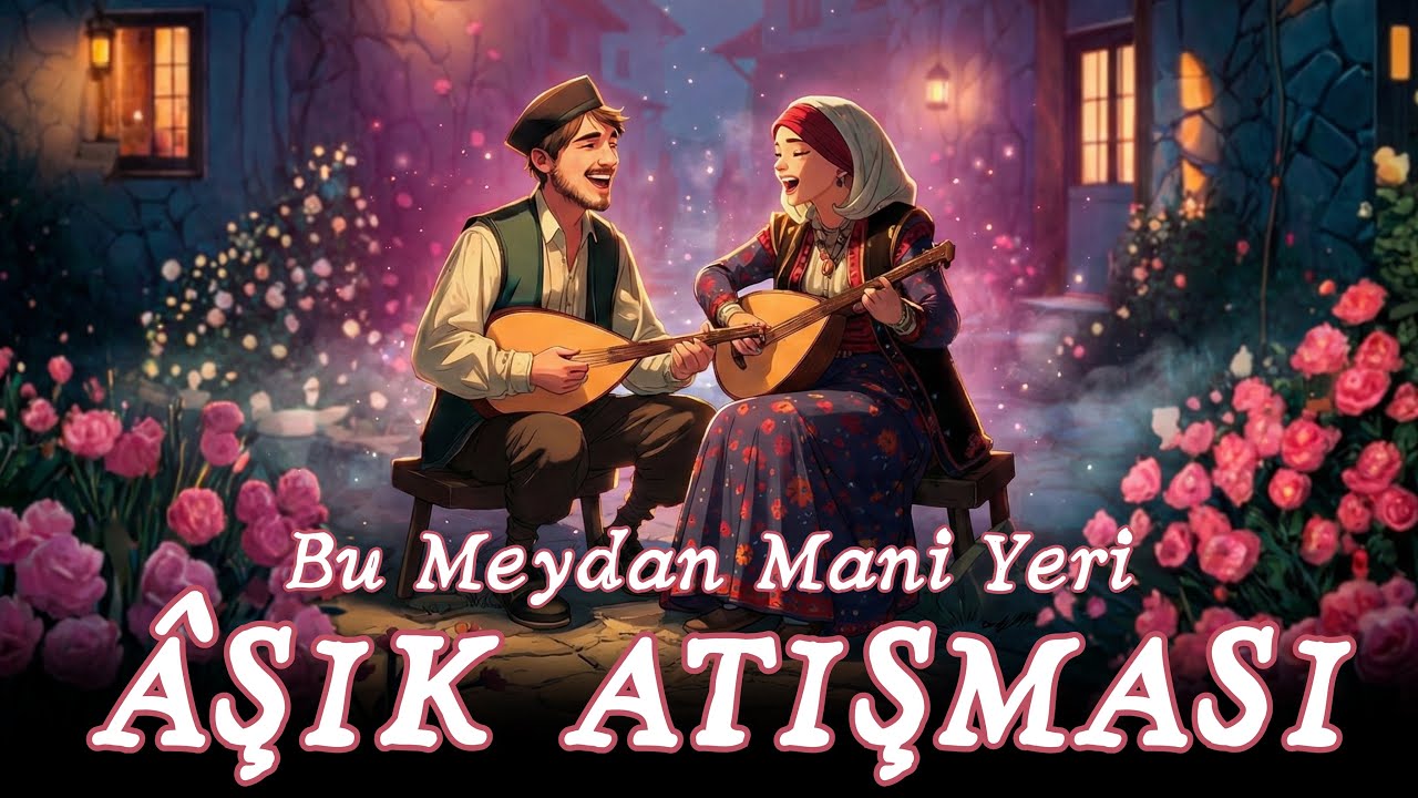 ÂŞIK ATIŞMASI | Bu meydan mani yeri | Bağlama ile Erkek & Kadın Atışması 🎵