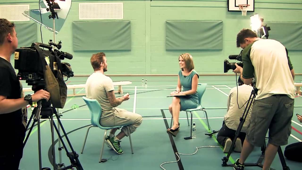 David Beckham pays surprise visit to Bedford Academy