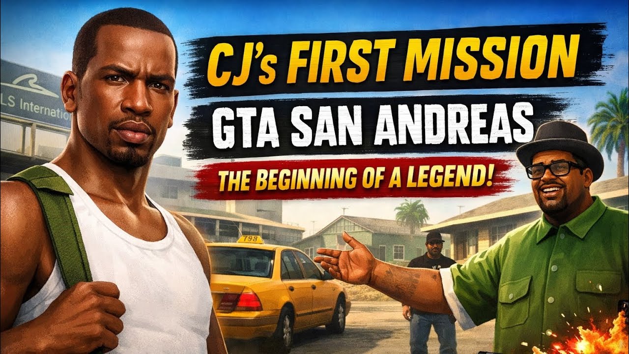 Back to Los Santos! CJ’s First Mission Full Gameplay 💥 | GTA San Andreas @MDZonex-v1b #cj #gta #san 