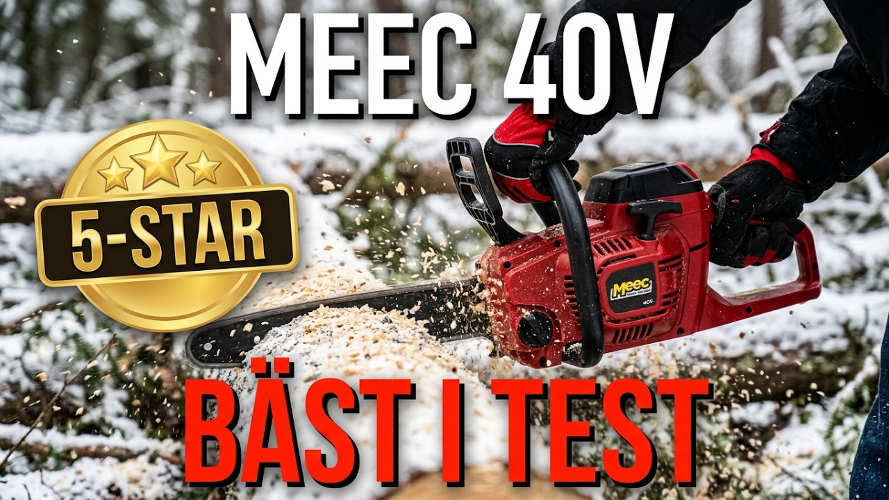 BÄST I TEST  Batteridriven kedjesåg från Jula  /  BEST CHOICE Battery Powered CHAINSAW
