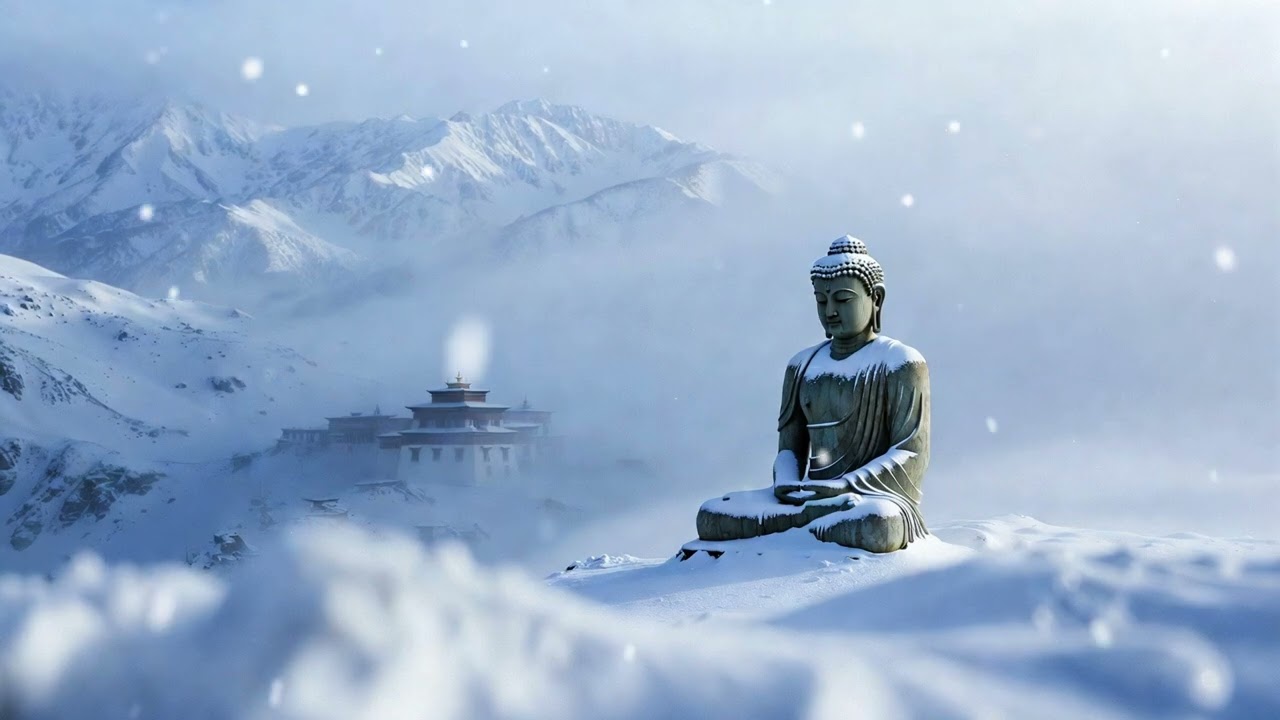 10 Minutes of Himalayan Silence: Deep Winter Meditation for Inner Peace | Pure Zen Library❄️🏔️