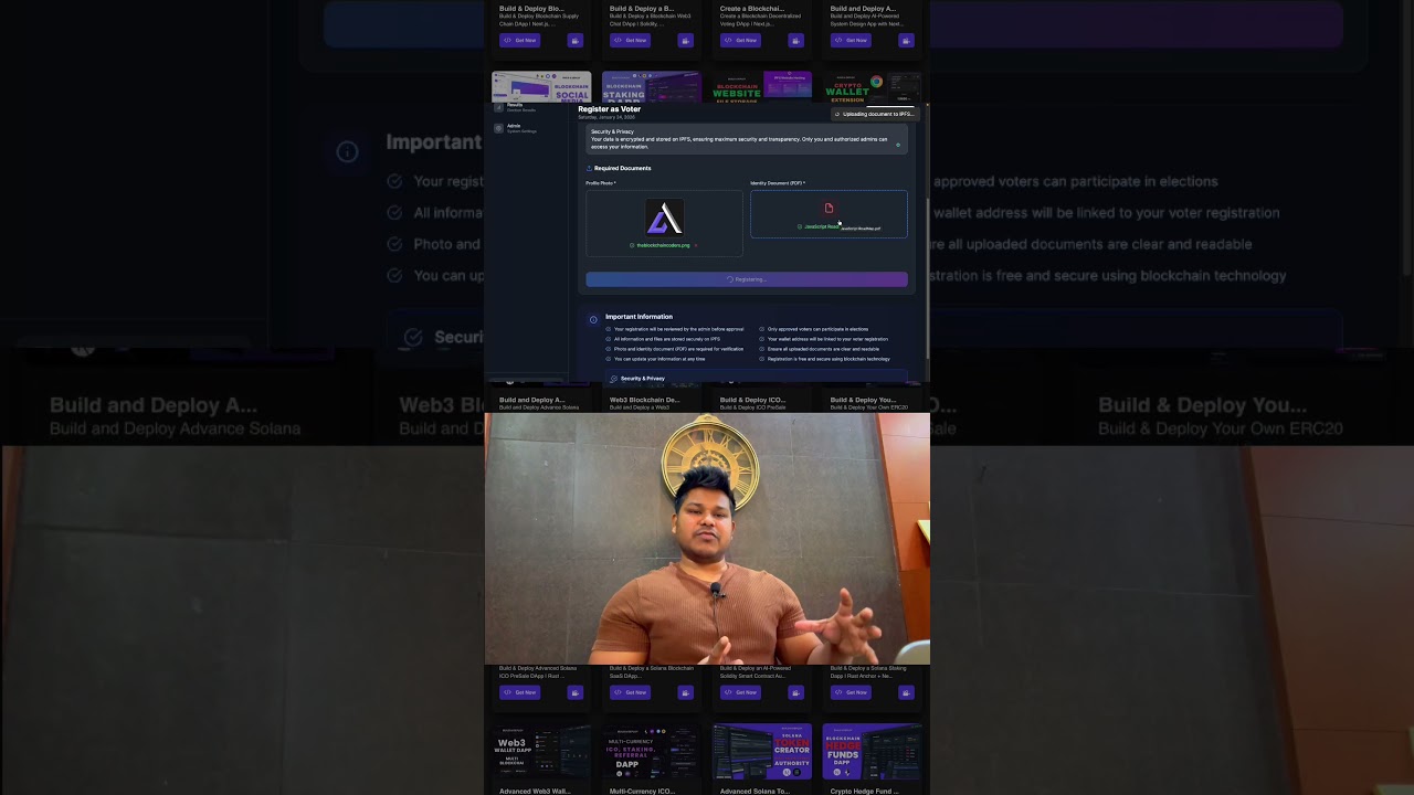 Web3 Voting DApp #vibecoding #votingdapp #blockchaincourse #blockchain #dapp #dappdevelopment #ai