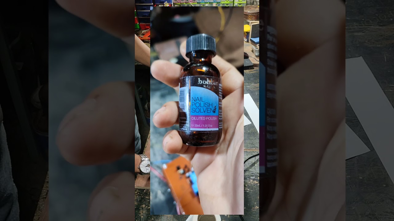 PCB transfer method using nail polish solvent and alcohol complete details