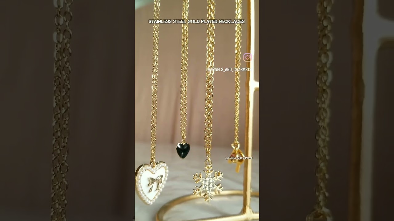 Stainless steel necklaces😀&hearts;️#necklace #smallbussines #jewellery#viral#shorts #youtubeshorts#trending
