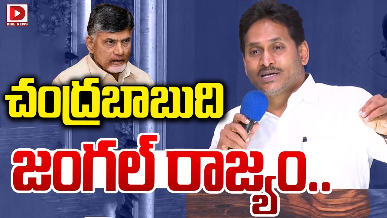 చంద్రబాబుది  జంగల్ రాజ్యం..|| YS Jagan Comments on Chandrababu | Dial News