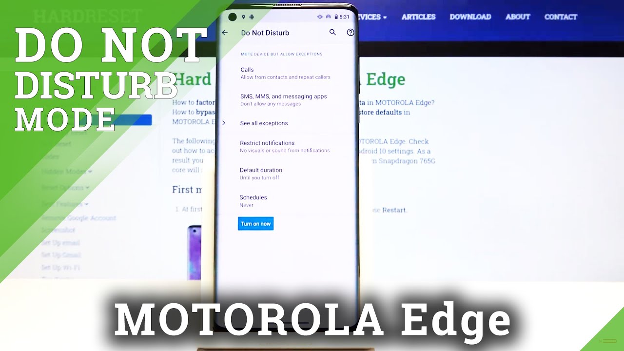 How to Set Up Do Not Disturb Mode in Motorola Edge - Use DND