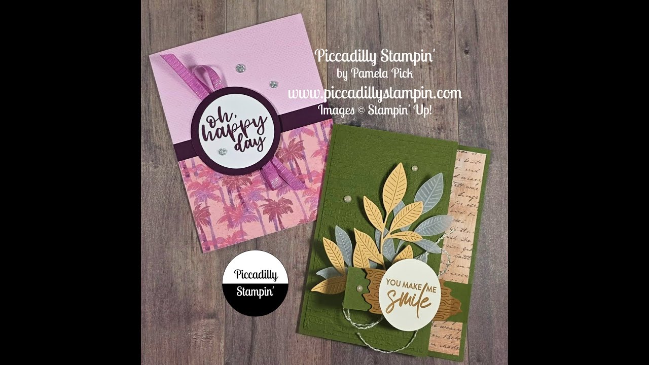 Stampin' Up! Layering Textures to create interest in your cards - FBL-1/28/28