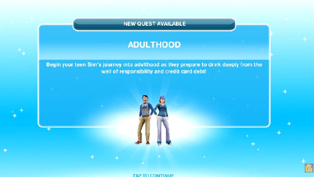 Sims Freeplay | Adulthood Quest
