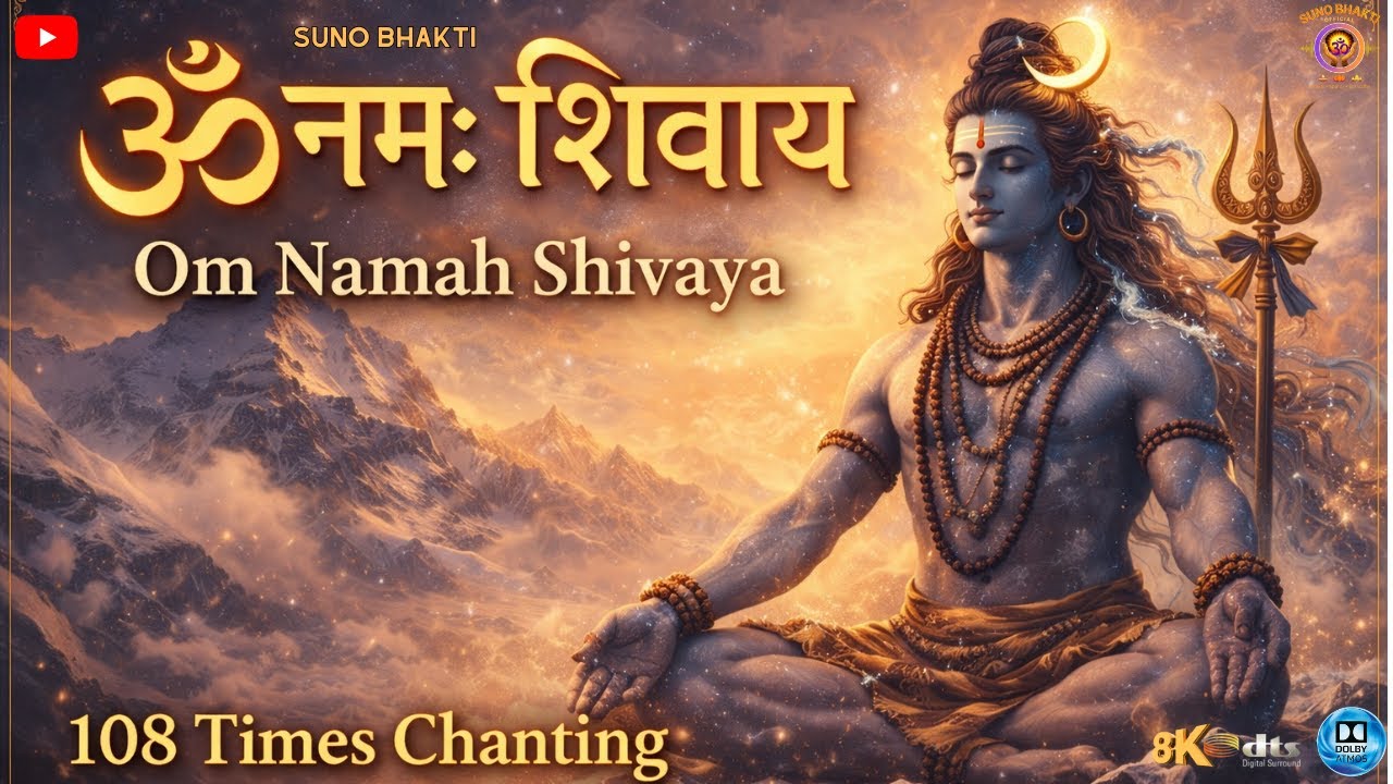 Om Namah Shivaya 108 Chants 🔱 | 108 बार “ॐ नमः शिवाय” | Most Powerful Shiva Mantra