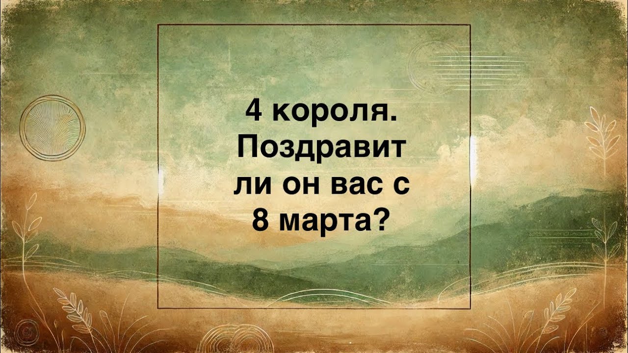 4 Короля. Поздравит ли он Вас с 8 марта?