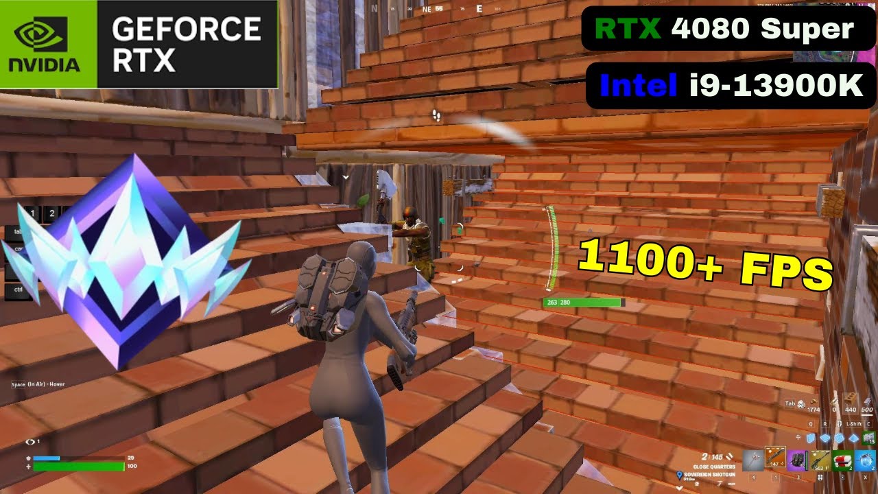 RTX 4080 Super + Intel i9-13900K | Solo Gamplay 🏆| ASMR Chill 😴| Fortnite Benchmark