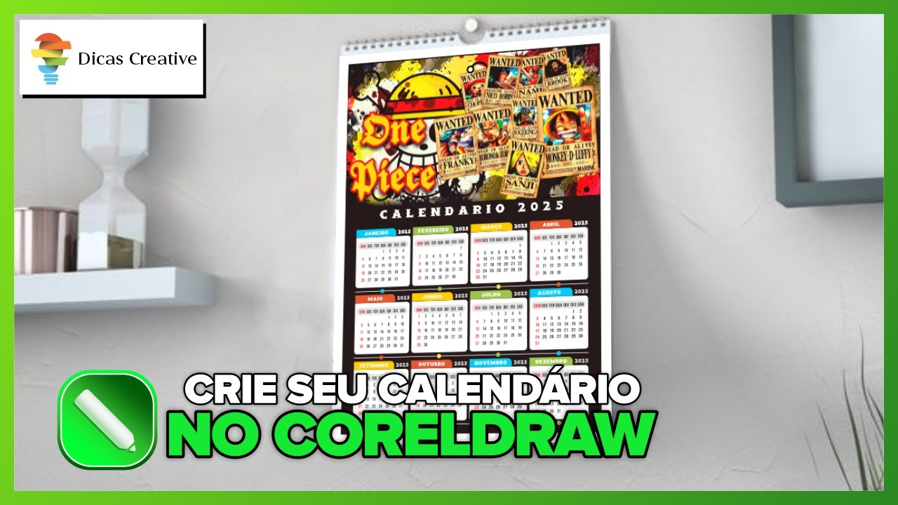 Calendário 2025 PERSONALIZADO no Corel Draw: Tutorial COMPLETO para Iniciantes!