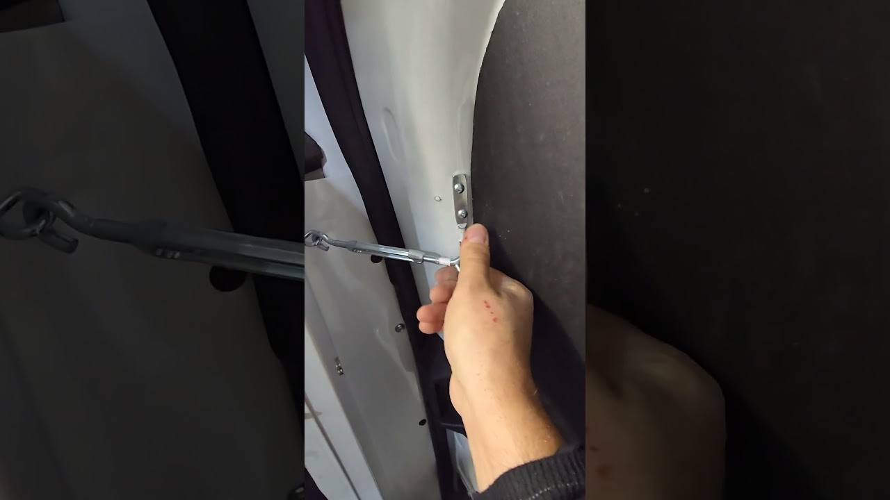 🔒Ford Transit security hacks- interior lock & Blink camera upgrades #fordtransit #cargovan #shorts