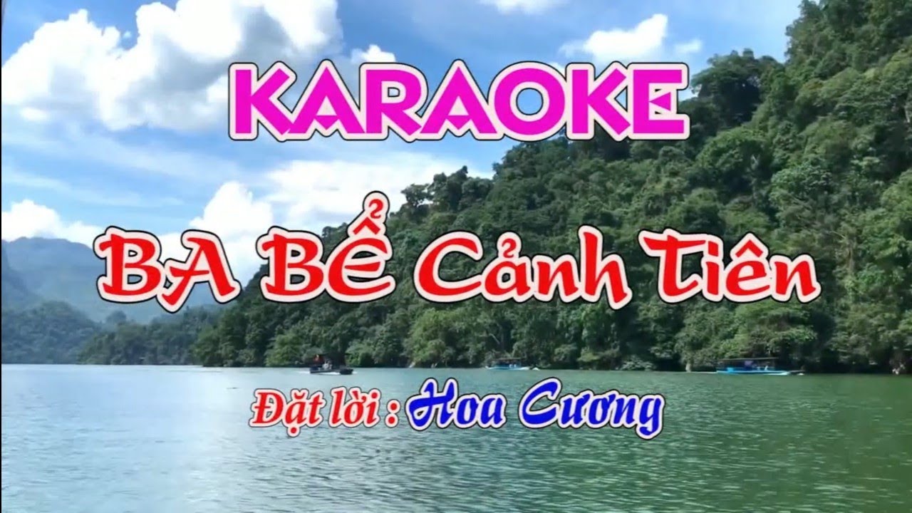 KARAOKE hát then : BA BỂ CẢNH TIÊN 🎶🎵 Beat Hà Hoàn 🎤🎤🎤 biên tập Mỉ Eng