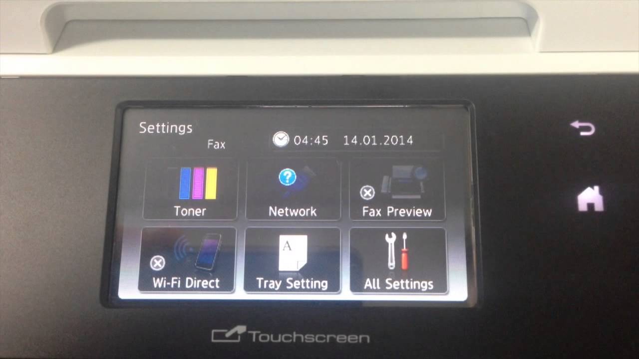 Brother MFC - Enable Wireless Network
