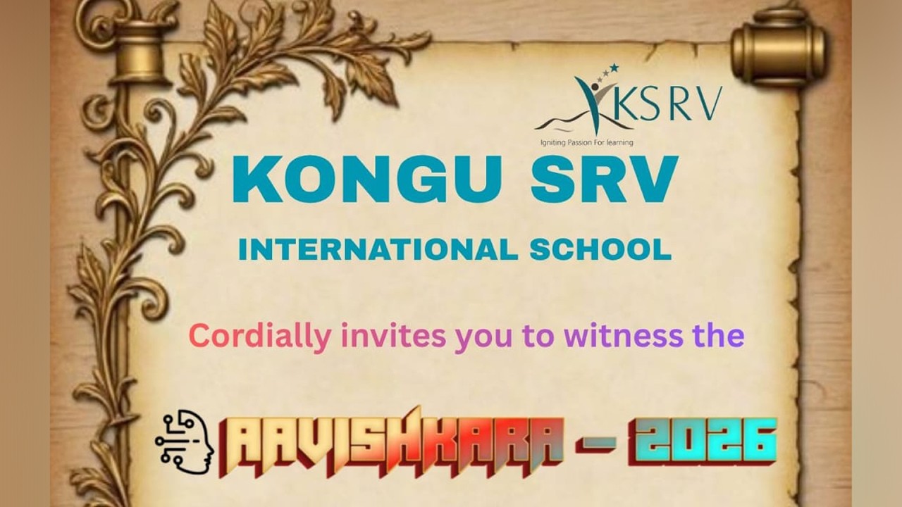 KONGU SRV INTERNATIONAL SCHOOL  | 4th ANNUAL DAY CELEBRATION | 11-04-2026
