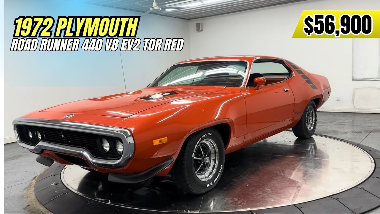 Plymouth Road Runner 440 V8 EV2 Tor Red 1972 года | Классический маслкар продаётся за 56 900 долл...