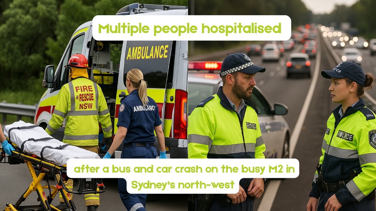 crash on the busy M2 motorway in Sydney&rsquo;s north-west Multiple people hospitalised