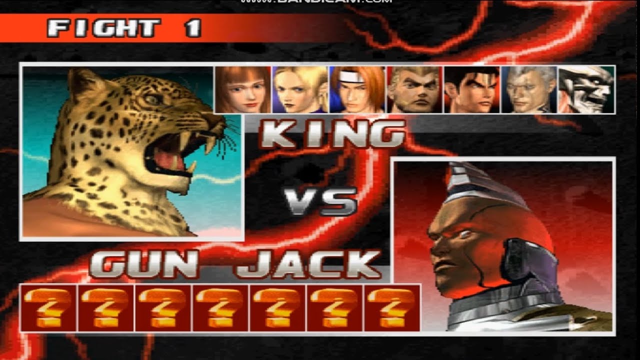 Tekken 3 Team match 8 vs 8 nina xiaiyu anna julia vs paul jin mushima youshimitsu
