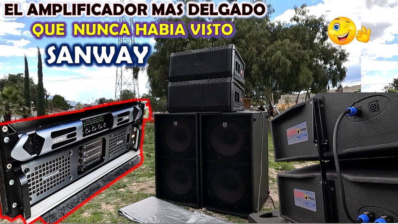 ASÍ IMPRESIONÓ😱el AMPLIFICADOR  MINIATURA pero TREMENDO marca SANWAY DA18K4 a SU MAXIMO NIVEL💥