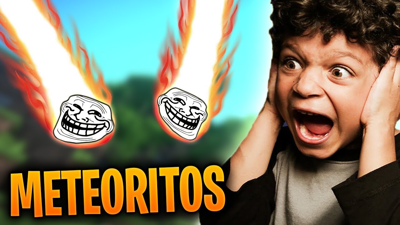 TROLLEANDO CON METEORITOS EN MINECRAFT | TROLLEOS EN MINECRAFT #177