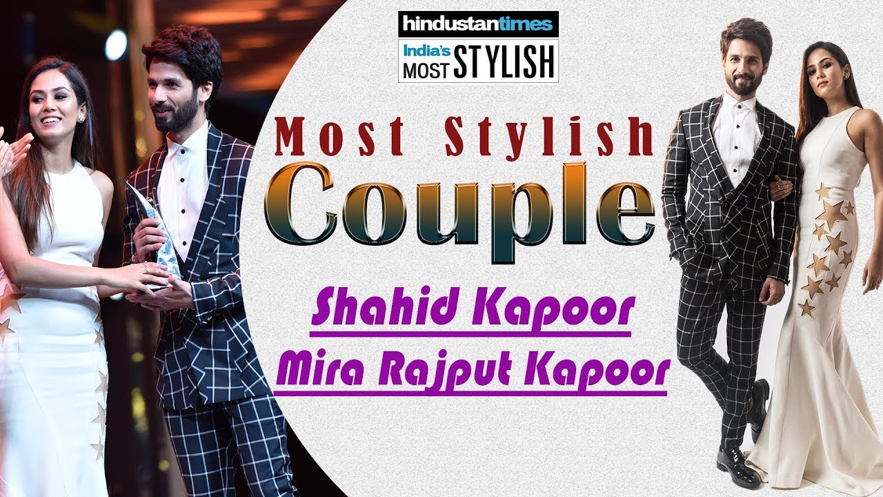 Shahid & Mira || Wins The Most Stylish Couple Award @ || HT Most Stylish Awards 2018