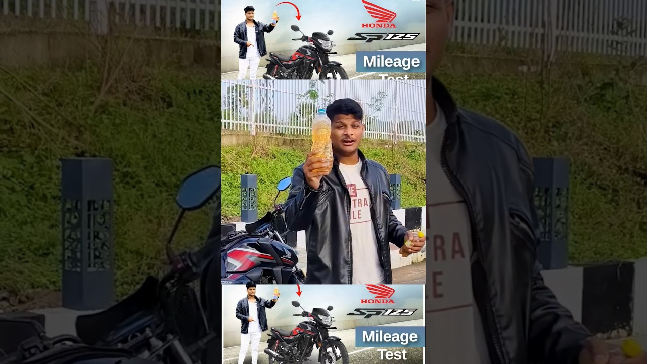 2025 Model SP 125 Mileage Test❘ New SP 125 Mileage telugu #shorts#short#shortvideo#newsp125#sp125
