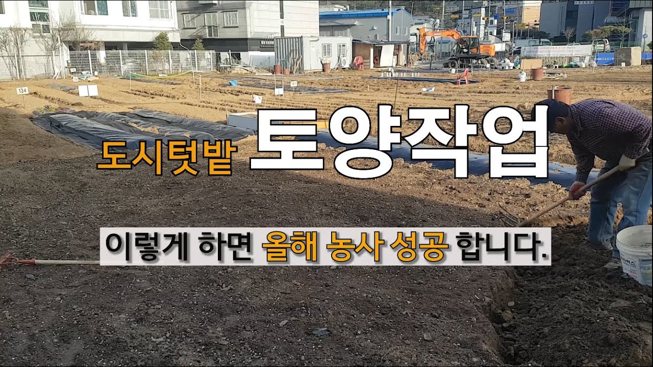 토양만들기 이렇게 하면 올해 농사 성공합니다. #주말농장 도시텃밭 가꾸기