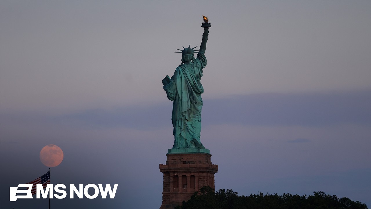 Parade of ships sail on New York harbor for America's 250th