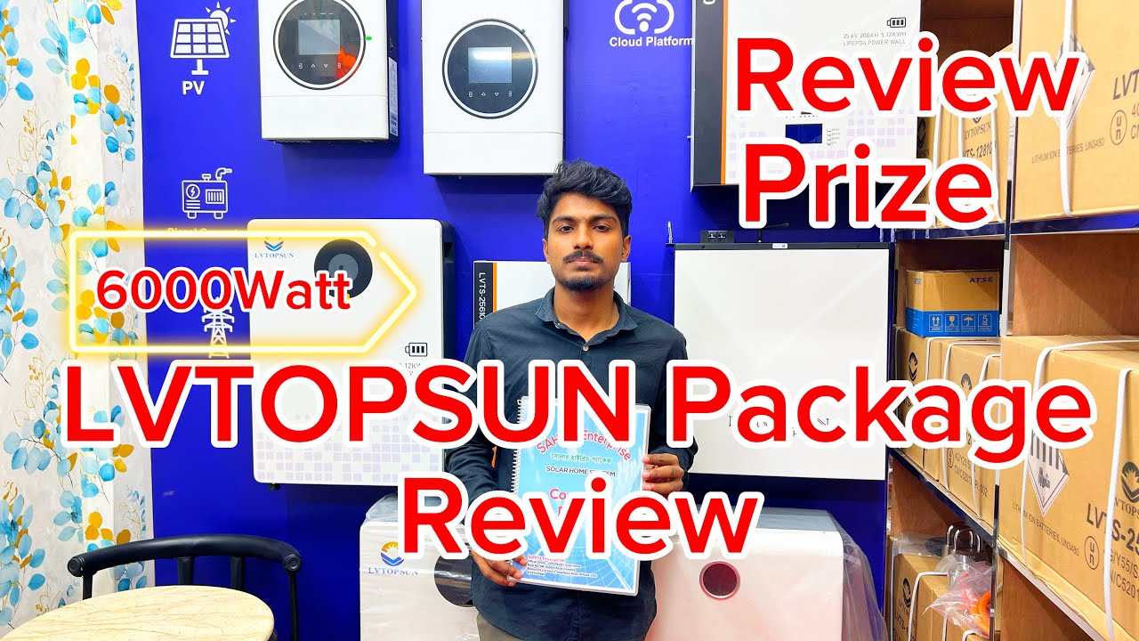  LVTOPSUN 6000 Watt Solar Hybrid Package l Kaptan Bazar Dhaka l Solar Market l Dhaka Solarl
