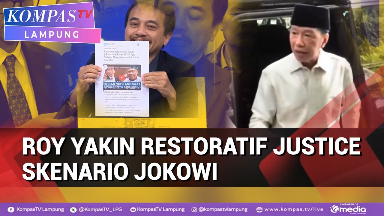 Roy Yakin Restoratif Justice Skenario Jokowi,Merasa Dikriminalisasi Roy CS Ngadu Ke Komnas HAM