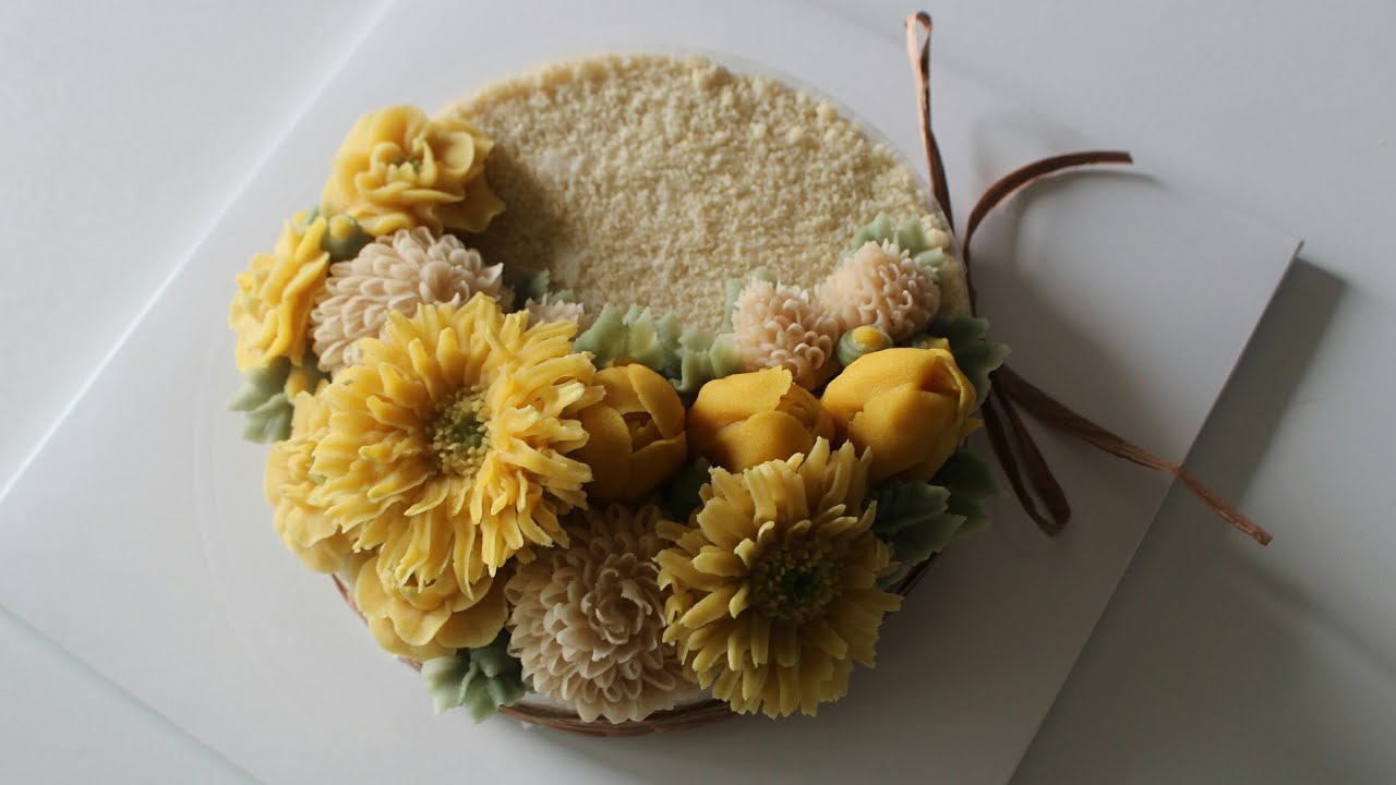 앙금플라워 퐁퐁,천일홍,튤립,스톡,거베라 flower piping techniques