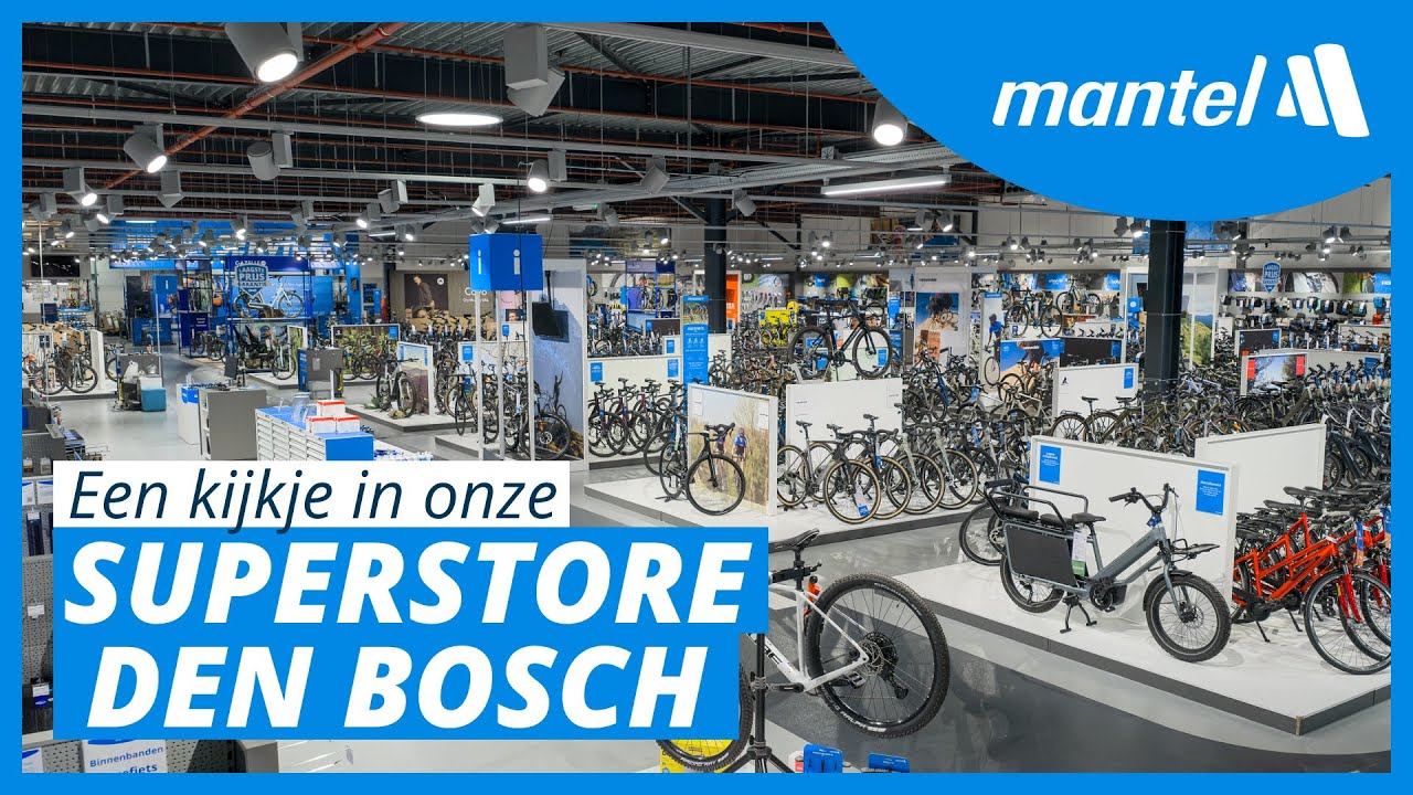 KIJK BINNEN BIJ DE SUPERSTORE VAN MANTEL DEN BOSCH, DE GROOTSTE FIETSENWINKEL VAN NEDERLAND