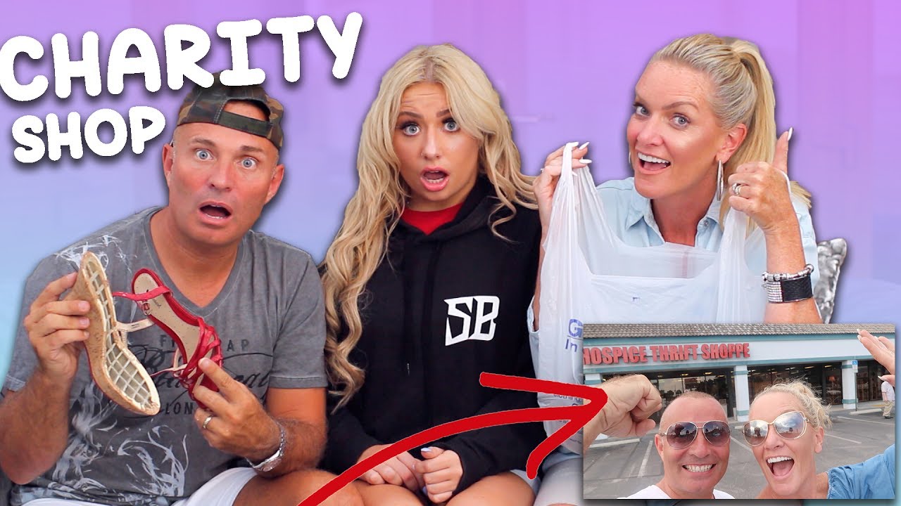 MUM VS DAD $25 THRIFT STORE ( charity shop ) OUTFIT CHALLENGE!! 😱😬 | Saffron Barker