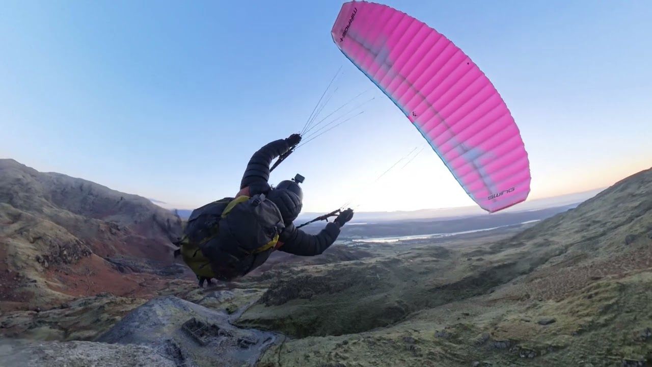 Speed Flying Coniston #speedflying #extremesports #mountains #paragliding